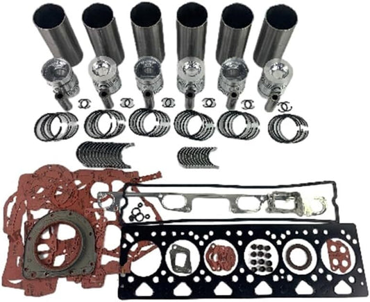 1006E-6T Overhaul Rebuild Kit With Full Gasket Bearing Set For Perkins Engine