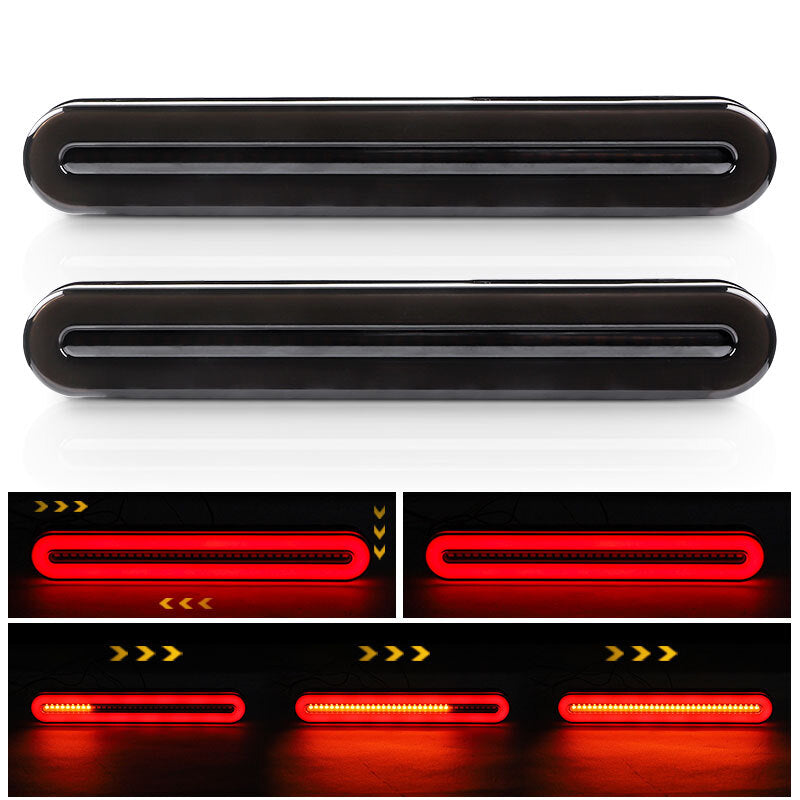 2X 36 LED Car Truck DRL LED Lights Bar Brake Flowing Turn Signal Stop Tail Strip