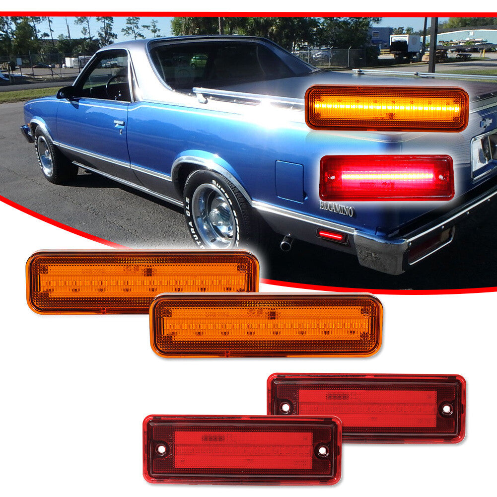 [PLUG PLAY] Front and rear LED side marker lights suitable for 78-87 El Camino Caballero