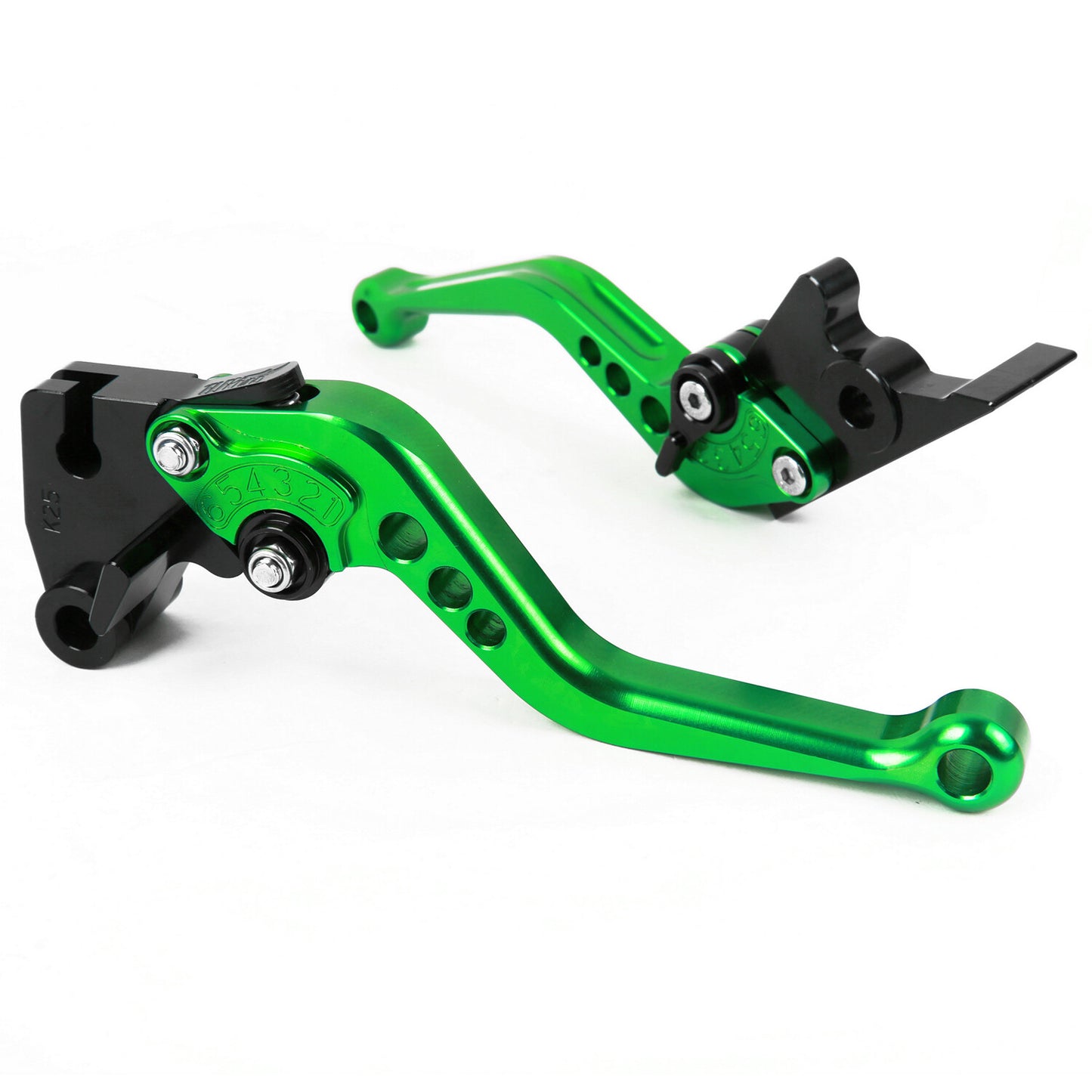 for Kawasaki 300 400 2013-2020 Short Clutch Brake Levers Green US Z300
