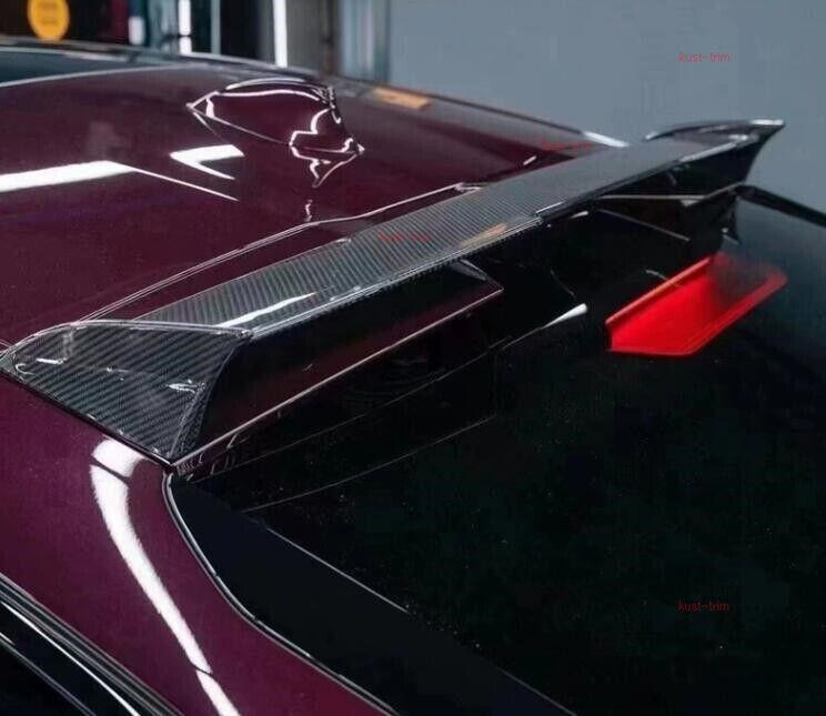 Carbon fiber rear roof window boiler wing trim for BMW X6 G06 M Sport 2021 - 2023
