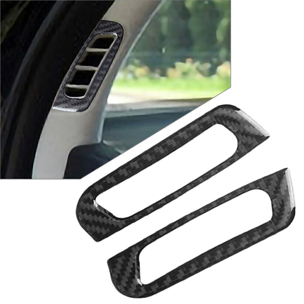 A Pillar Air Vent Outlet Cover Trim for Jeep Grand Cherokee 2014-20 Carbon Fiber