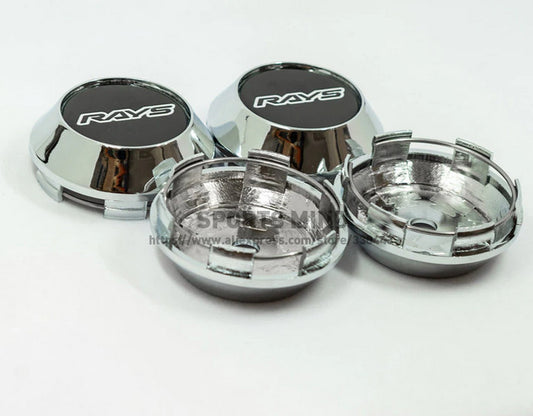 4x68mm Light Black Chrome Badge Wheel Center Hub Cover Rim Cover TE37
