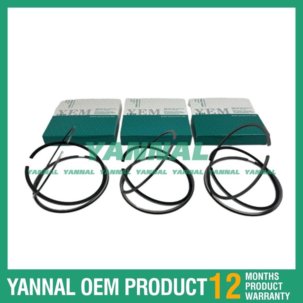 3 new D1503 Piston Ring Kit STD for Kubota for ES 300 SR Excavators