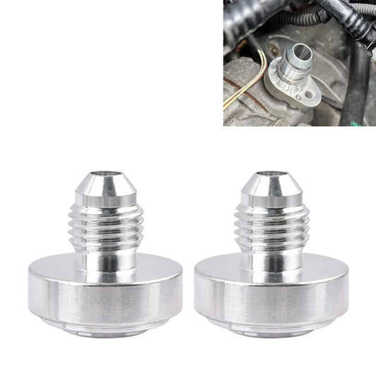 2Pcs AN4 -AN4 Male Billet Steel Weld On Fitting/Adapter 6061-T6 Aluminum Alloy