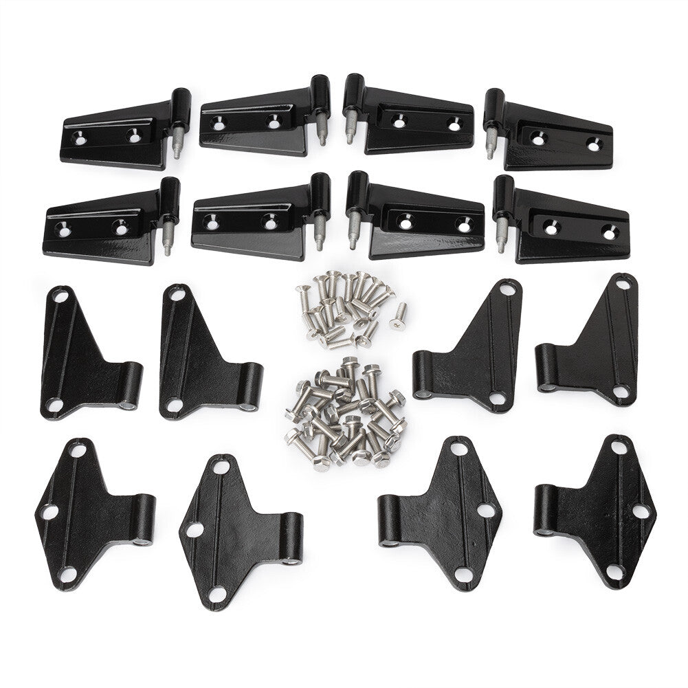 16-piece factory replacement body hinge kit, black, suitable for 2007-2018 for Jeep for Wrangler JK