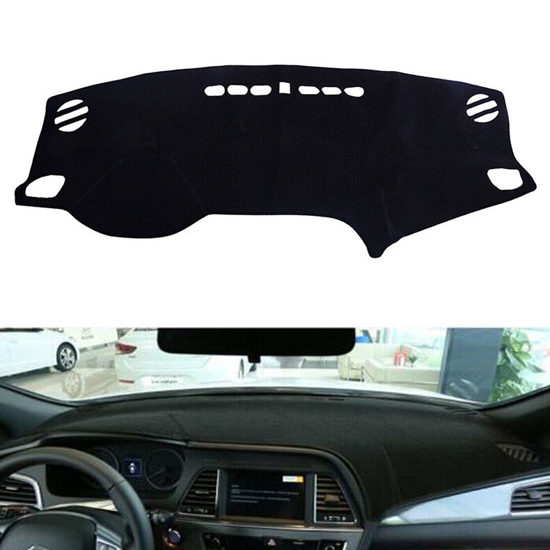 for Hyundai Sonata 2015-2019 black Inner Dashboard Dash Cover Dashmat Mat Carpet