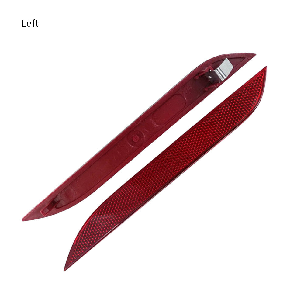 2X Rear Bumper Reflector Red Left + Right for Fortwo 2016 2017 2018 Plastic