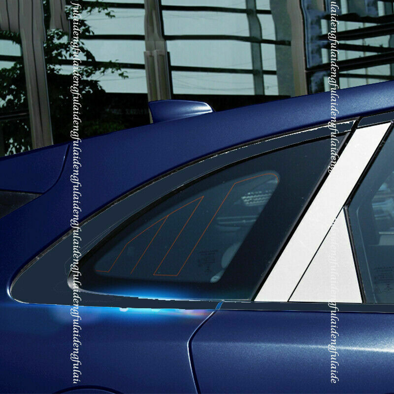 8P Chrome Pillar Posts Panel Window Cover Trim Steel for Jaguar F-PACE 2016-2020