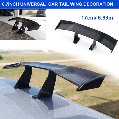 Universal for Mini Spoiler Car Auto Rear Tail Decoration Spoiler Wing Carbon Fiber