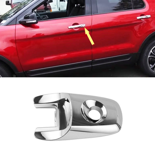 1PC Front Left Chrome Exterior Door Handle Lock Cylinder Cap for Ford Explorer