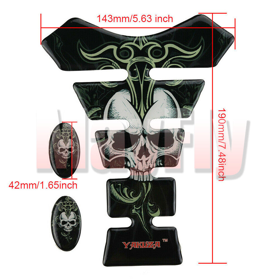 Decal Gas Oil Fuel Tank Pad Protector Sticker fit for Z750 400 ZX6R ZX10R