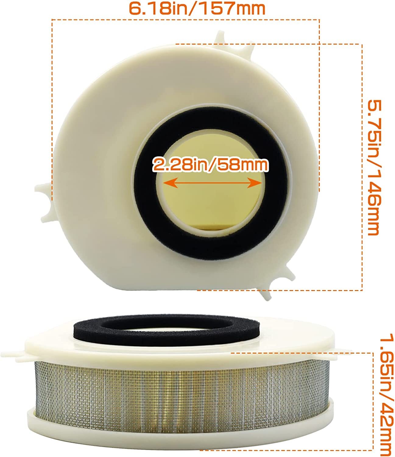Air Filter HFA4913 for Yamaha V-STAR 1100 XVS1100 XVS1100AW XVS1100AT XVS1100A