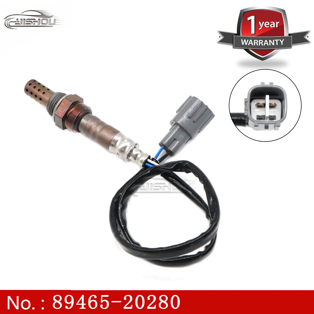 The oxygen sensor is suitable for Toyota 89465-20280 3RZ-FE 2.7L, 4Cyl 3.0L, 3S-GE 2.0L, and 5S-FE 2.2L engines.