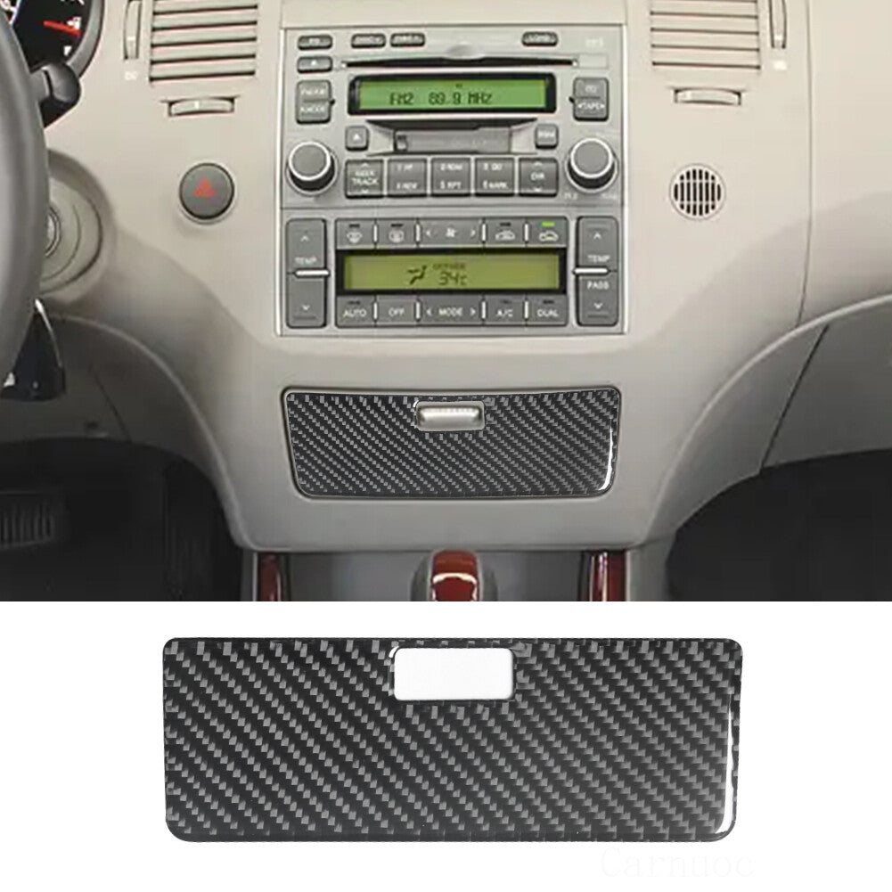 Carbon Fiber Center Storage Cover Sticker Trim for Hyundai Azera 2006-2011