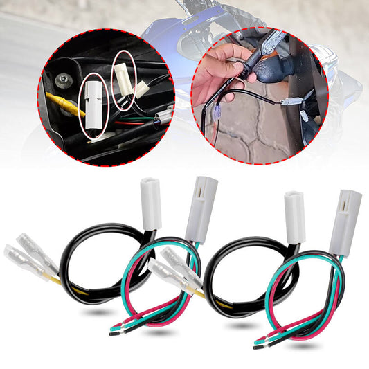 2x Turn Signal Adapter Cable PlugPlay Connector for YAMAHA MT-03 07 09 25 125