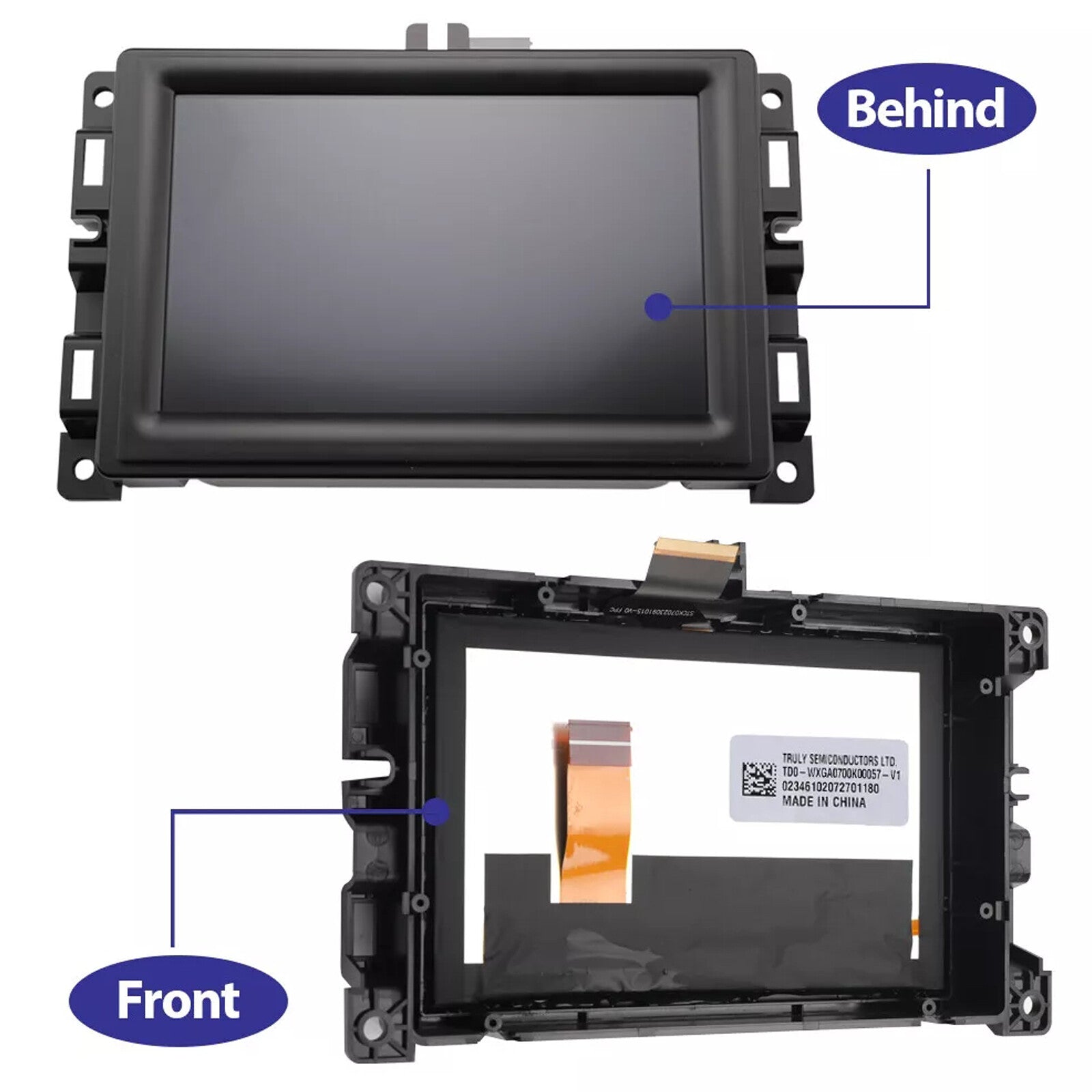 7-inch replacement LCD touchscreen radio navigation for 2017-2020 for JEEP