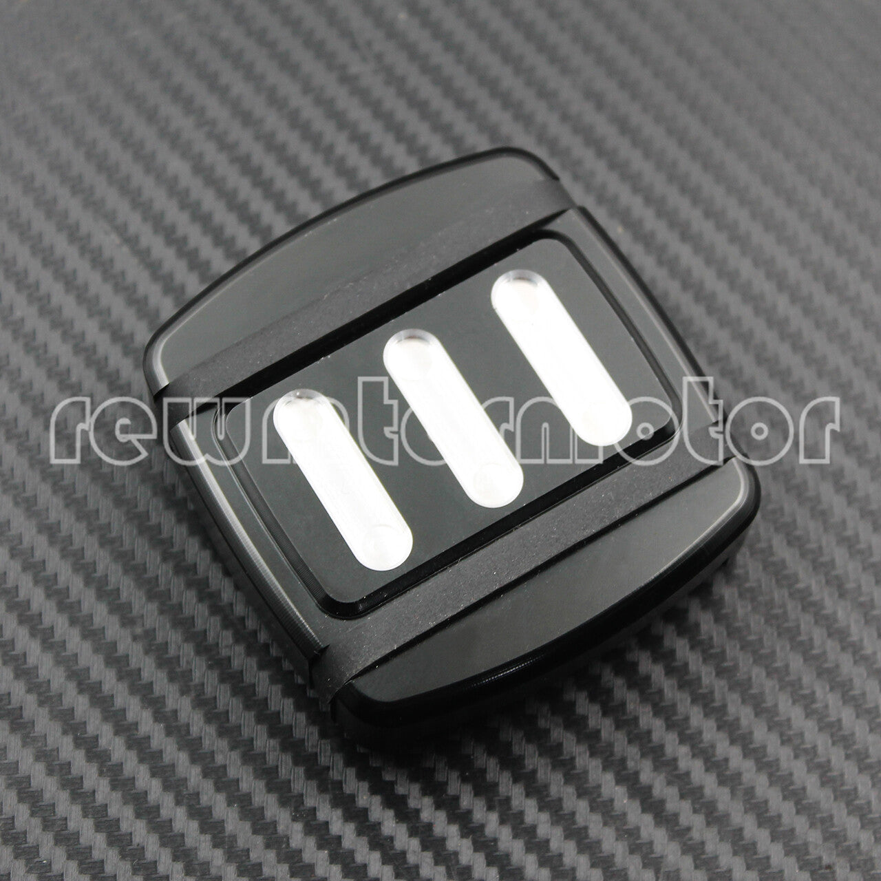 Brake Pedal Pad Black Cut Small Fit for Harley FXST Softail FXD Dyna XL XG 15-up