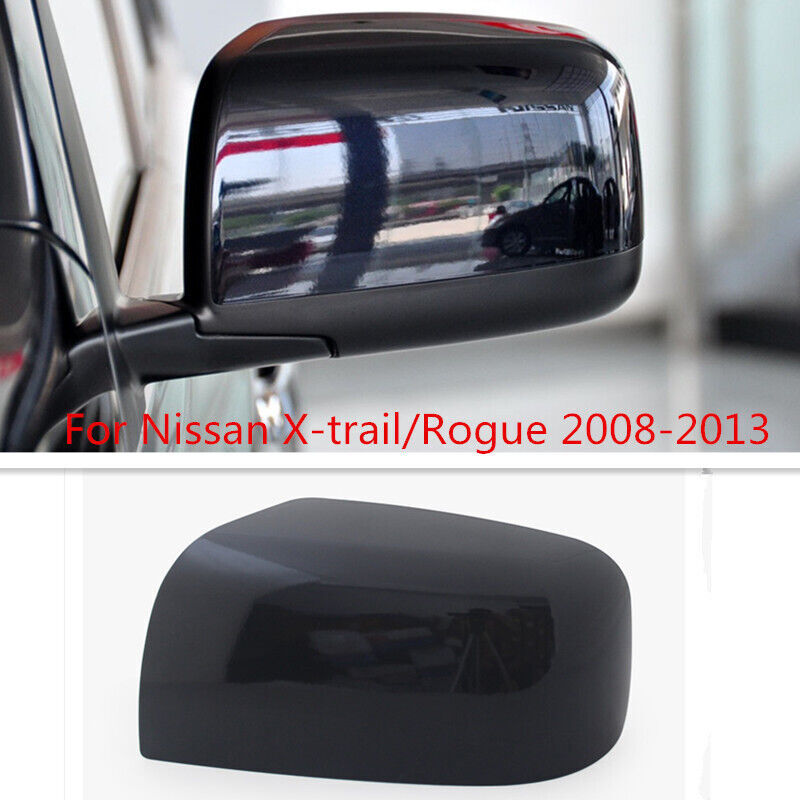 Black LH Rearview Mirror Cover Shell Cap Fit for Nissan X-trail/Rogue 2008-2013