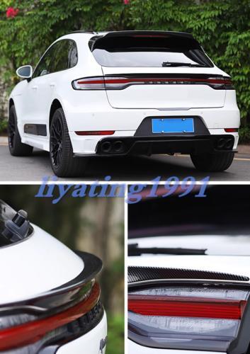 for Porsche Macan 2022-2024: carbon fiber rear tailgate spoiler lip