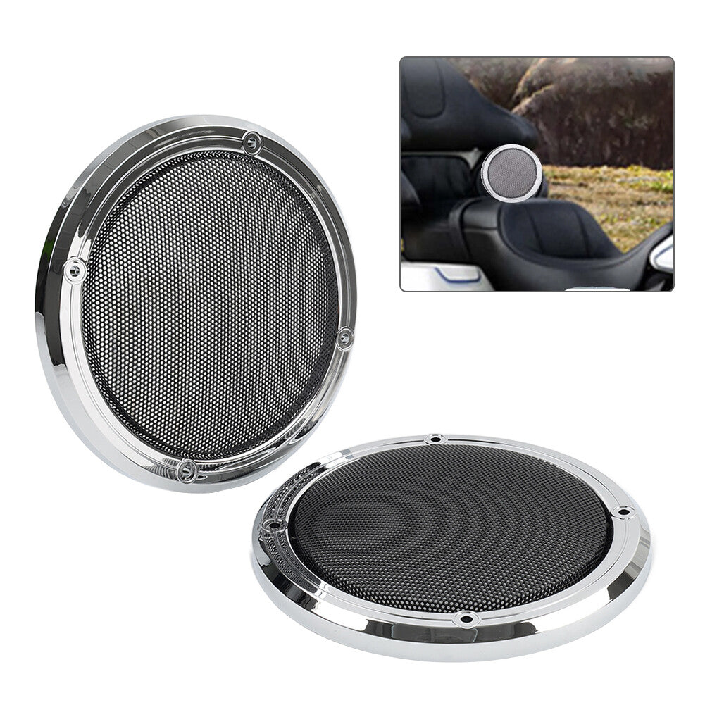 Rear Speaker Grill Mesh Cover Fit for Harley Electra Road Glide FLHTCU FLHTK