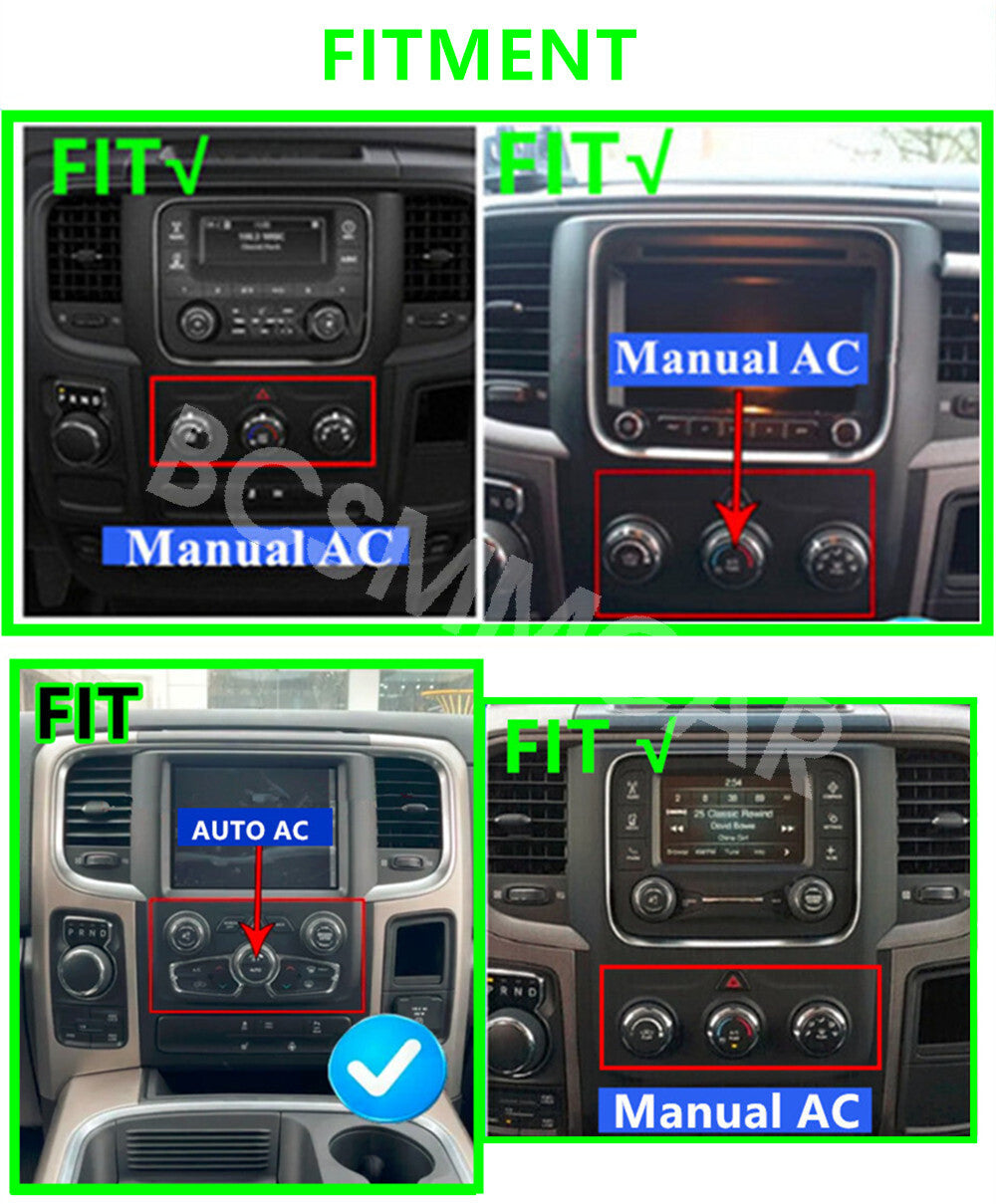 Fit for Dodge for Ram 1500 2500 3500 2013-2019 9.7 Android 13 Car Stereo Radio GPS