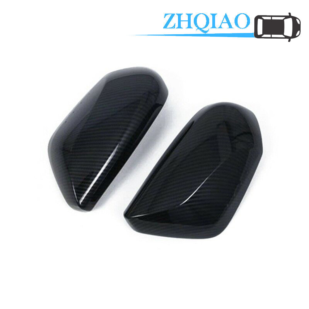 Carbon Fiber ABS Door Rearview Mirror Cover Trim Fit for TOYOTA for CAMRY 18-19