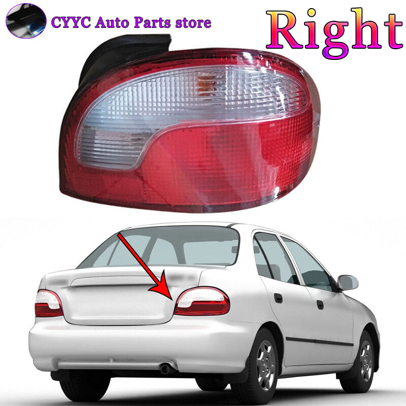 Right for Hyundai Accent 4D 1998-1999 Rear Tail Light Brake light With Bulb