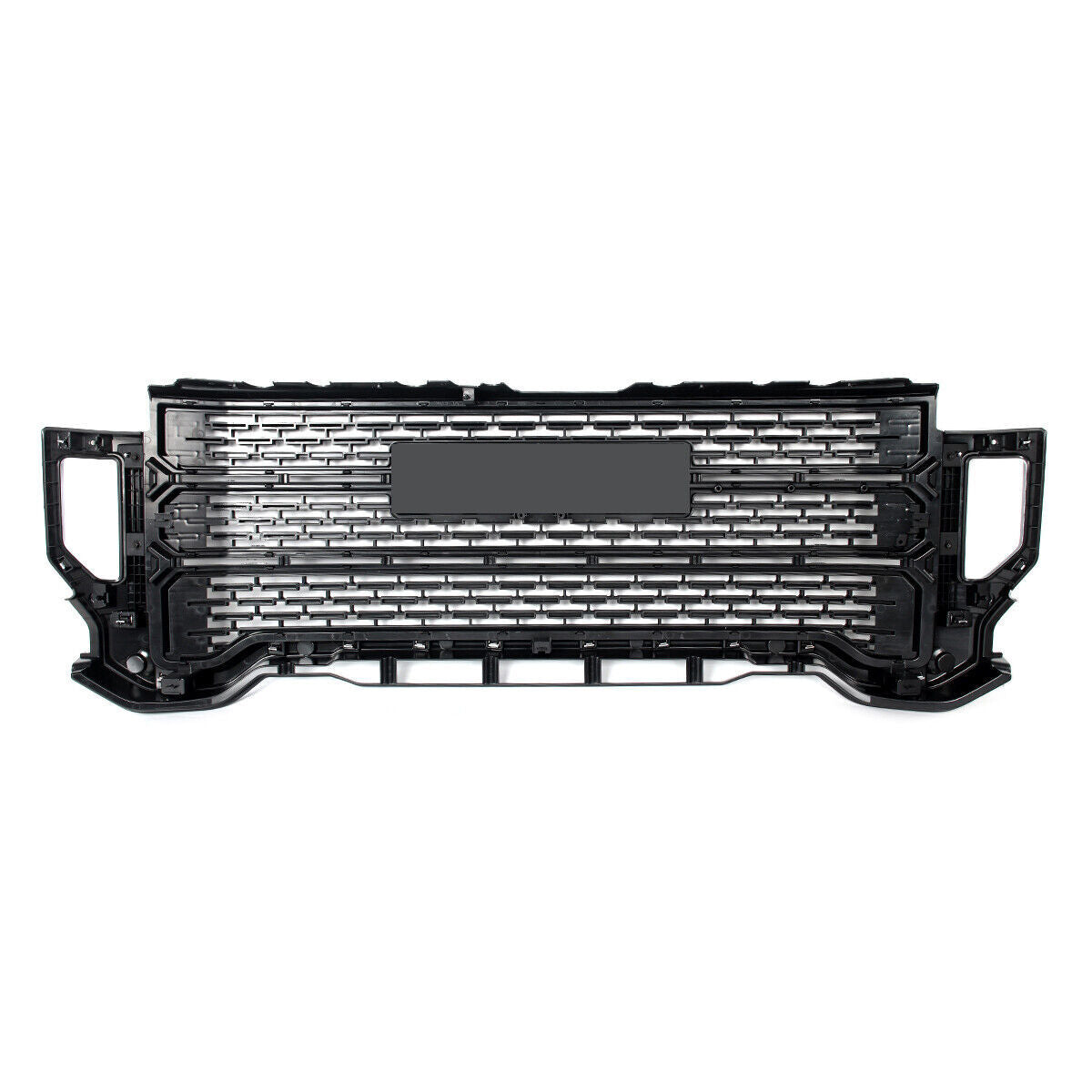 CHROME BLACK Bumper Grille Denali Style for GMC for Sierra 2500 HD/3500 HD 2020-23