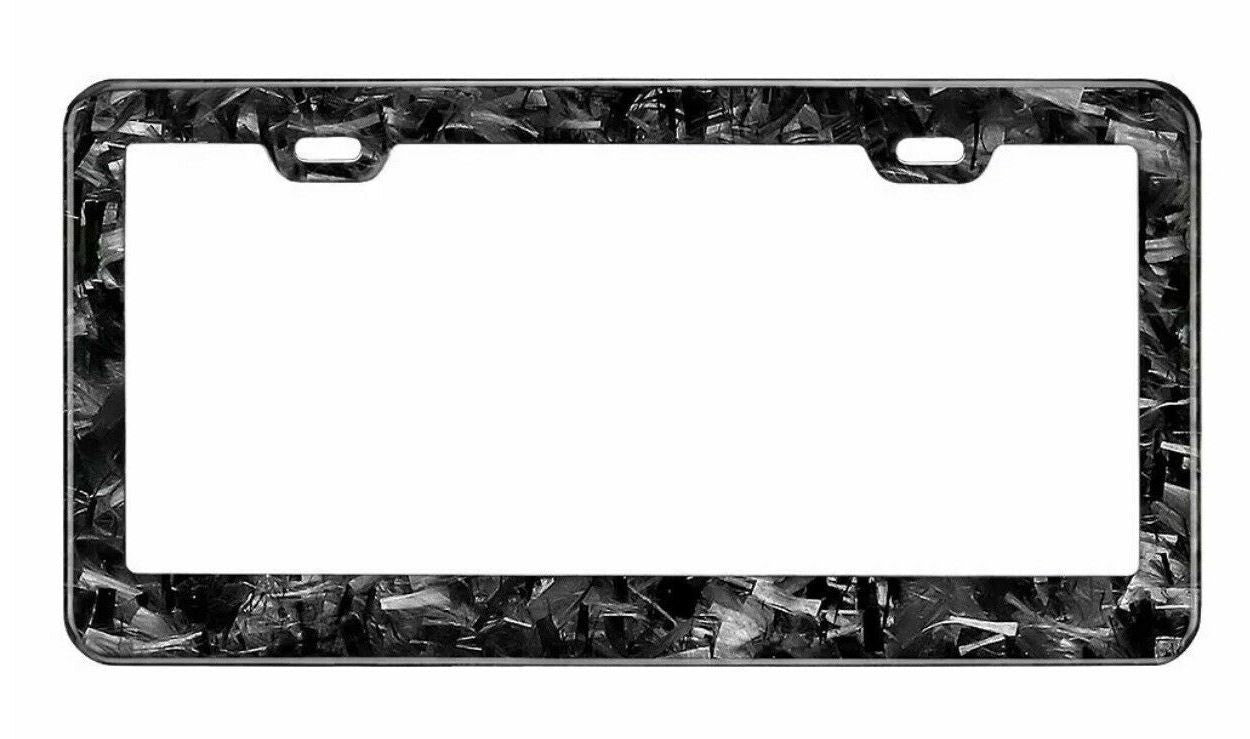Car license plate frame cover cap rear trunk forged carbon fiber suitable for Nissan
