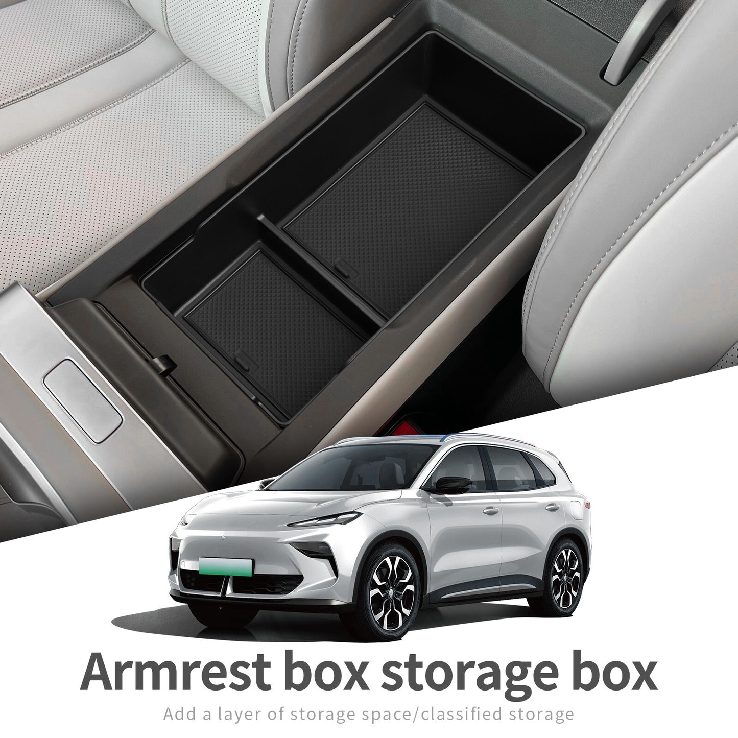 for MG ES5 2025 Center Console Armrest Storage Box Car Tray Organizers Tidying