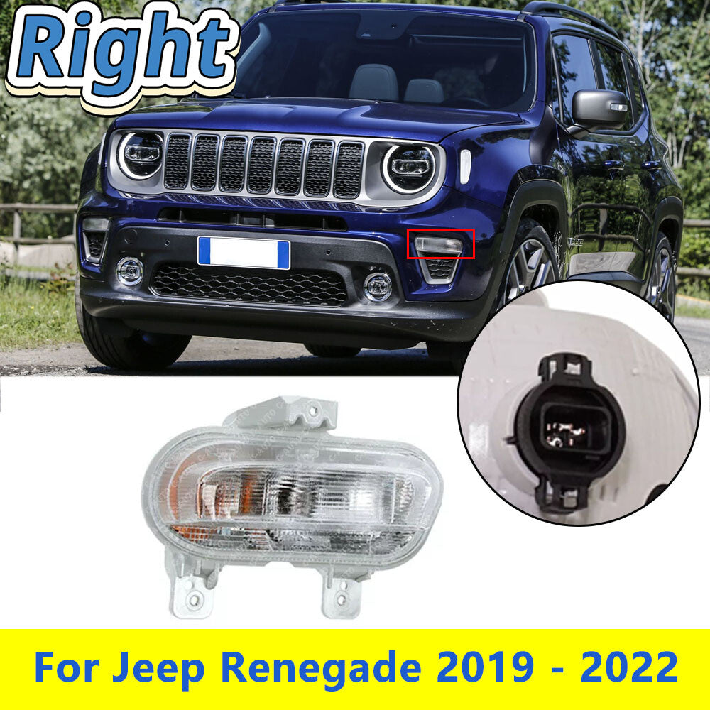 for Jeep Renegade 2019-2021 Right front DRL Parking Turn Signal Fog Light
