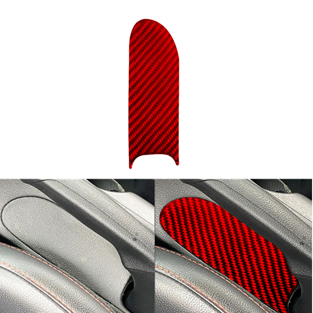 Red carbon fiber handbrake trim cover for Hyundai for Veloster JS 2019 - 2022