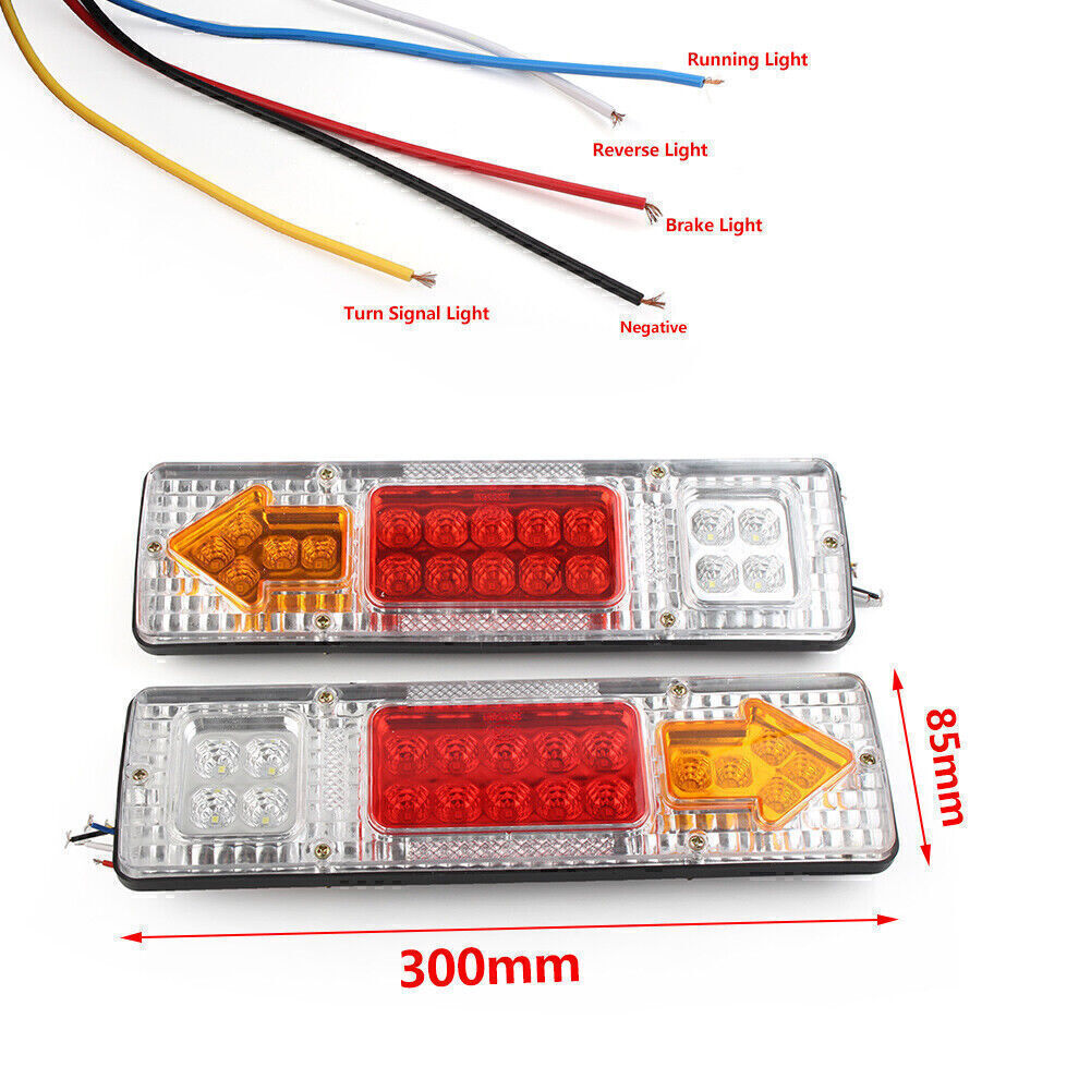 LED Tail Light Brake Turn Signal Lamp For Trailers Trucks Caravans Vans Boats