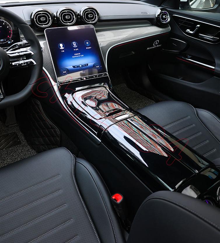 ABS Glossy Black Interior Kit Decor Cover trim26 for Benz C-Class W206 22-2023