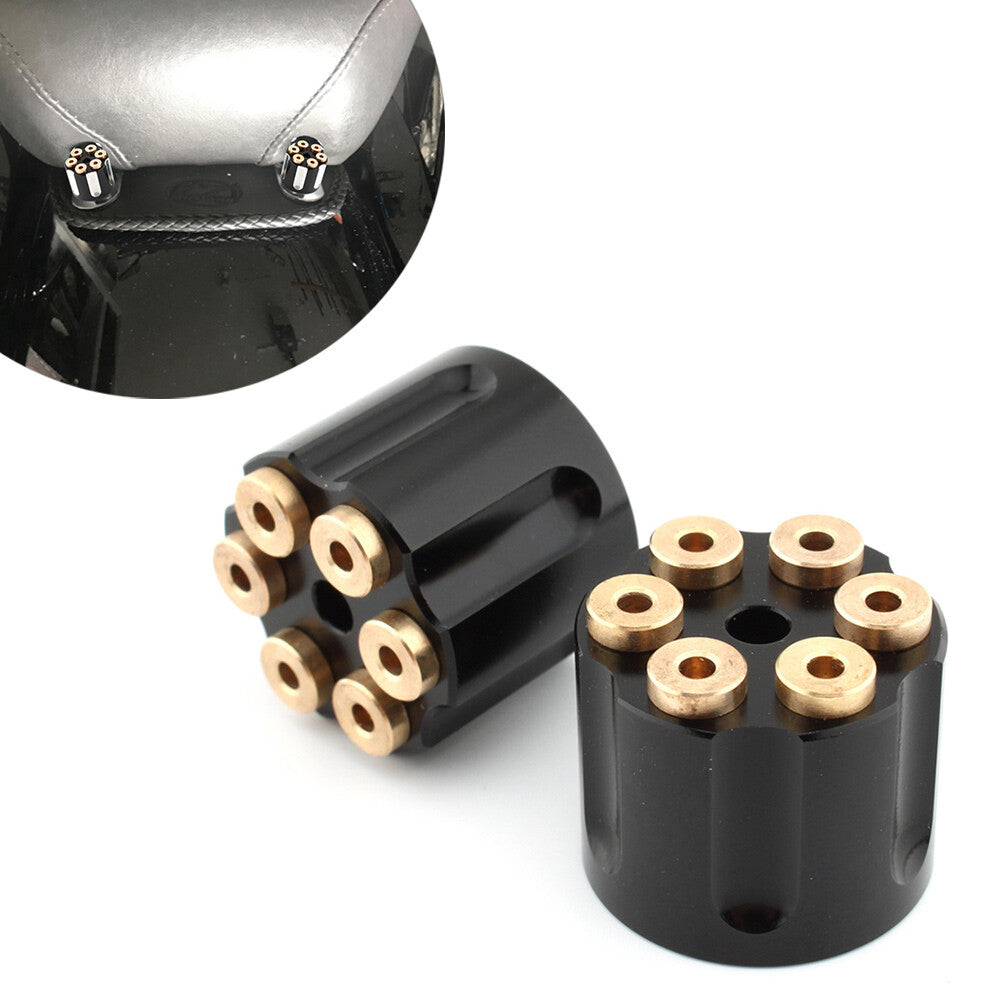 Fit for Harley Breakout Road Glide CVO Rear for Seat Bolt Fender Screw Nut 6mm Black 2x