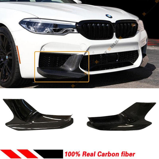 True carbon fiber performance front bumper splitter for BMW F90 M5