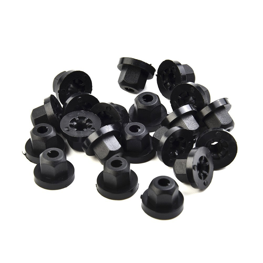 20x Plastic Nuts with Collars Suitable for E36 E39 E46 E60 E61 E65 E90 E91 X3