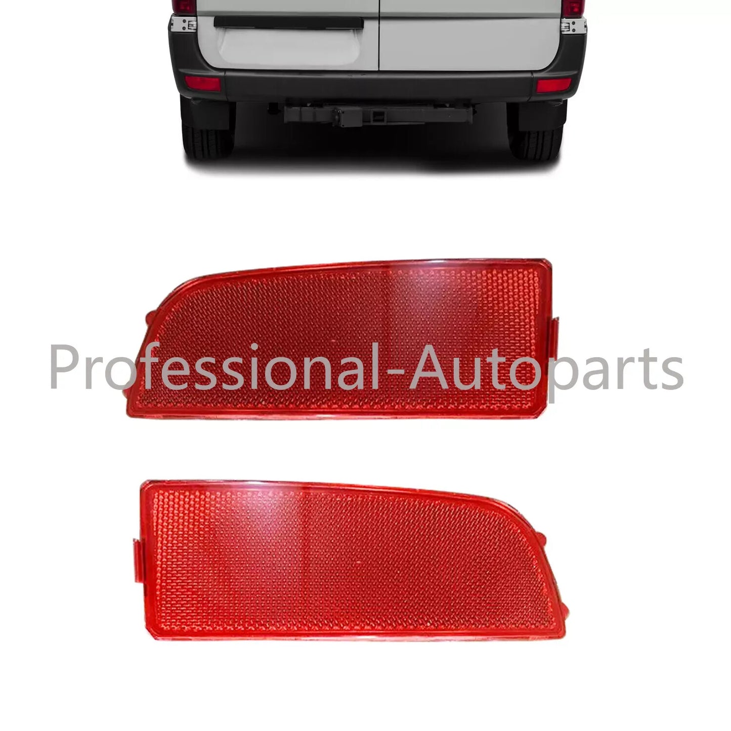 1Pair Rear LeftRight Bumper Reflector Set Lamp for Mercedes-Benz Sprinter 906