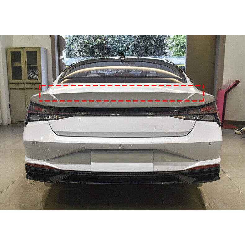for Hyundai for Elantra 2021-2023 Carbon Fiber Rear Boot Trunk Ducktail Spoiler Wing