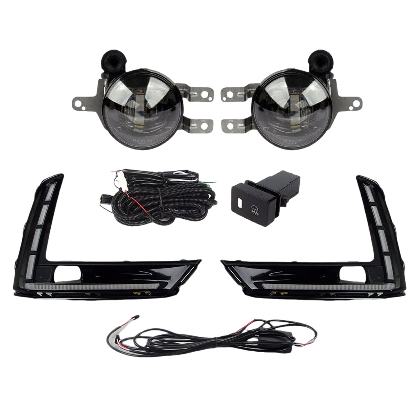 DRL LED Fog Light Upgrade Kit for Honda 2023-2024 CRV/CR-V with Bulb Switch