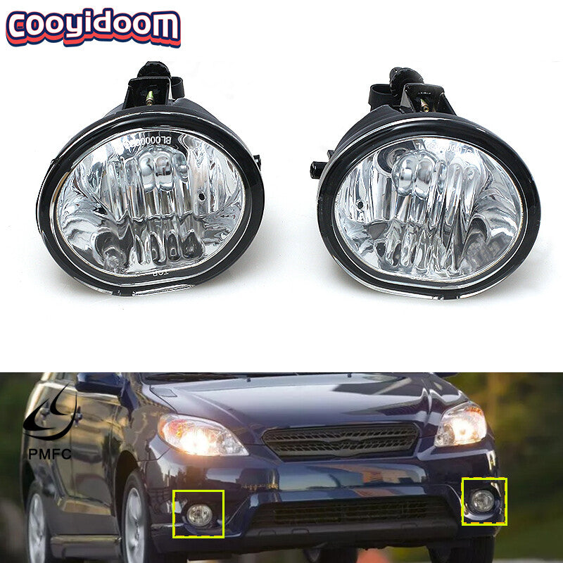 For 2003-08 for Toyota Matrix for Pontiac Vibe Front Bumper Fog Lights With Bulbs LHRH