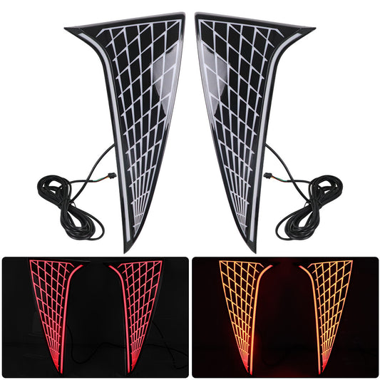 2Pcs Rear Pillar LED Tail / Brake Lights Trims Left+Right For 2021-2023 for Sienna