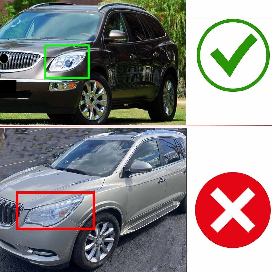 Suitable for Buick Enclave 2009-2012 Transparent Car Headlight Cover Lens Cover Left (USA)