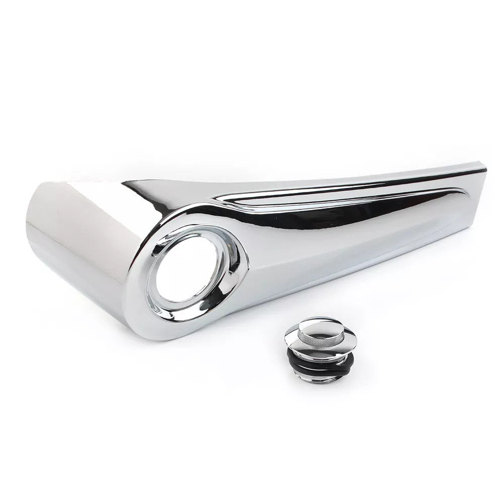 Chrome Dash Panel+Gas Tank Cap Cover Fit for Harley Street Ultra Glide 1986-2007
