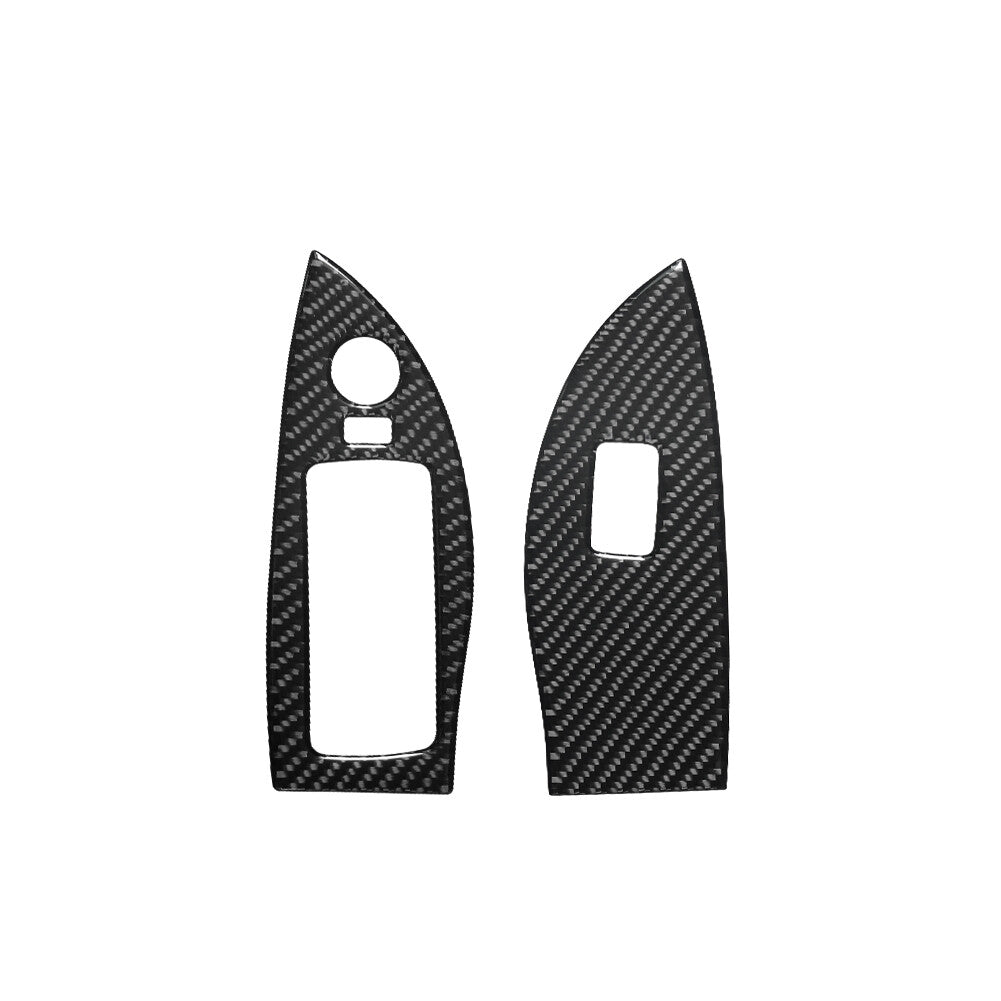 2X Front Window Lift Trim Cover Interior Carbon Fiber for Chevy Impala 2014-2020