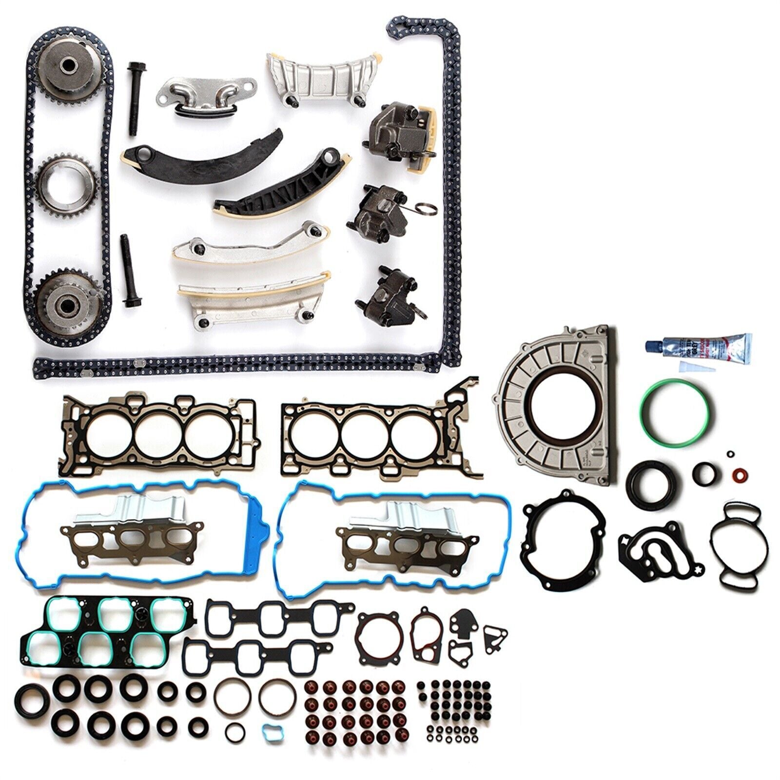 Full Gasket Set Timing Chain Kit For 2008 for Buick Enclave CX for GMC Acadia SLT 3.6L
