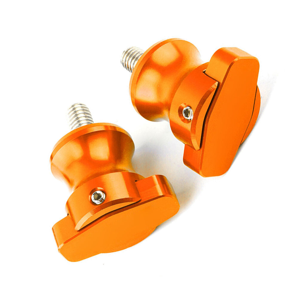 2¢ªSchwingenschieber Spulen St?nderschrauben M8 f¨¹r for Honda CBR600RR 2003-17 Orange