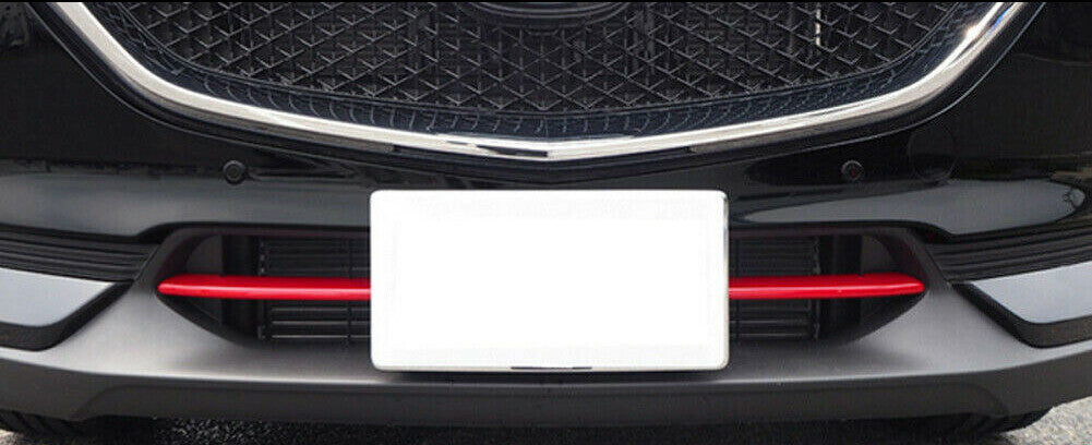 Red Front Bumper Lower Grill Cover Trim Decor Fit for Mazda CX-5 2017-2021