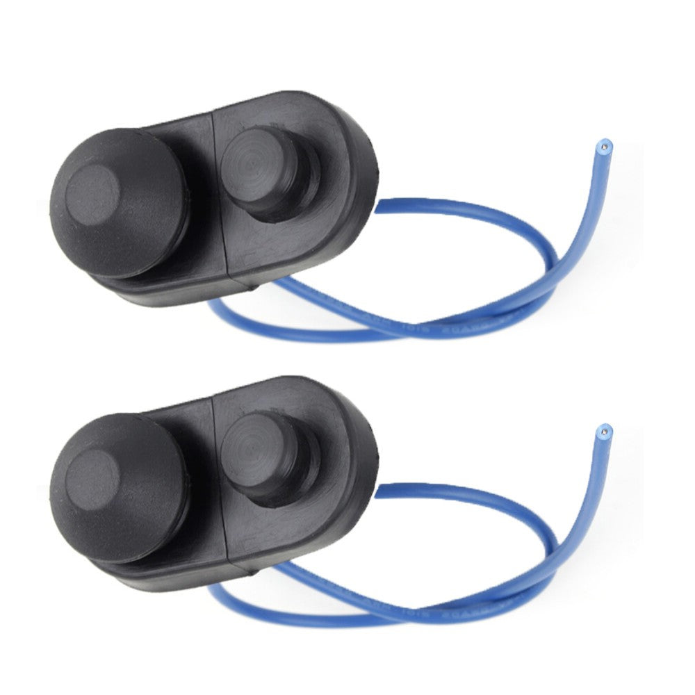 Fits for Universal 2Pcs Car Interior Door Light Lamp Switch Push Button Black